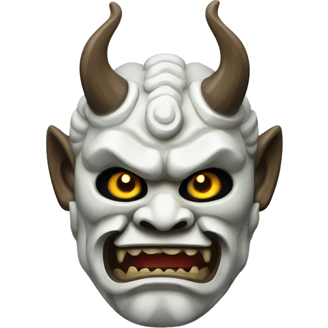 marble japanese oni mask emoji