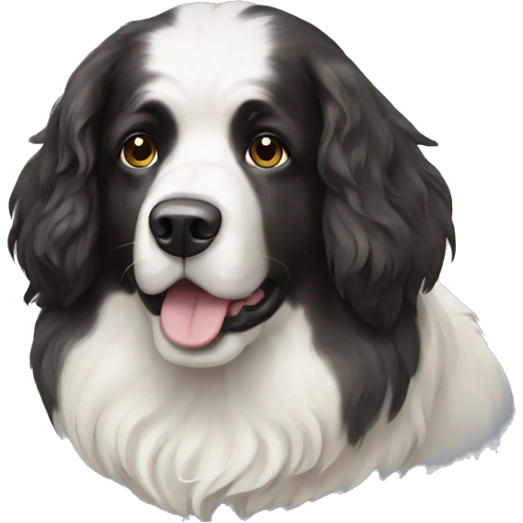 Landseer dog  emoji