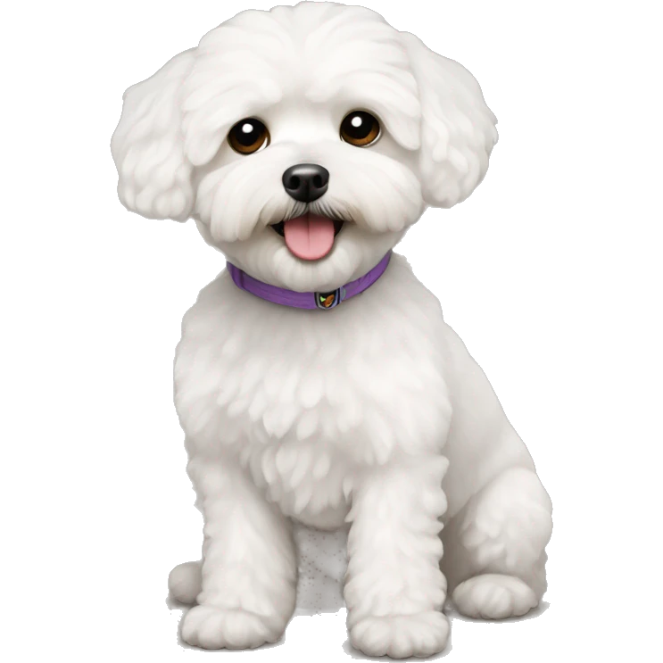 White maltipoo emoji