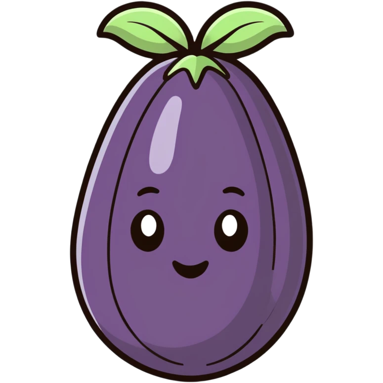 Egg plant emoji  emoji