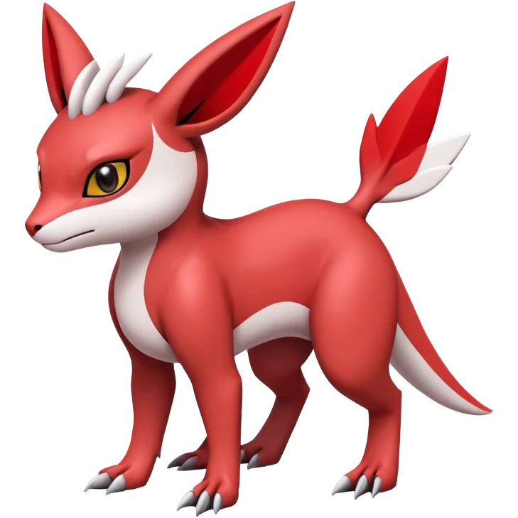  Cute Guilmon-Latias-Umbreon-Fakémon-hybrid-creature (full body)  emoji