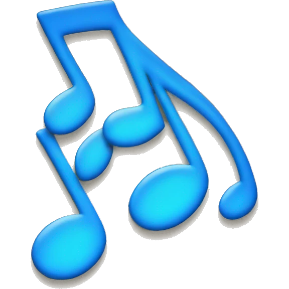 Blue Music Notes emoji