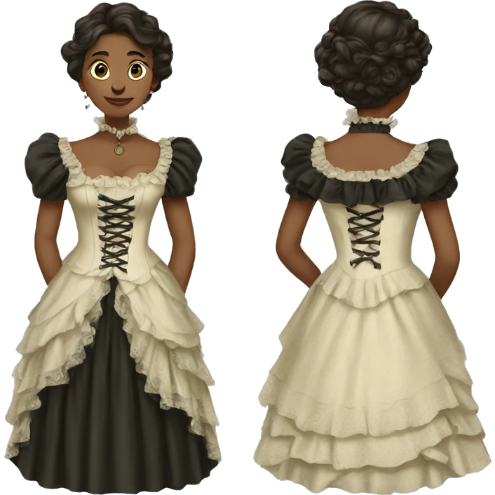 Victorian dress emoji