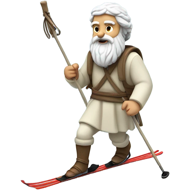 Socrates on skis emoji