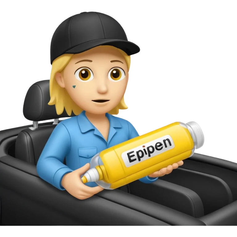 EpiPen in car emoji