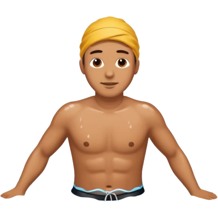 A man who falling down in river emoji