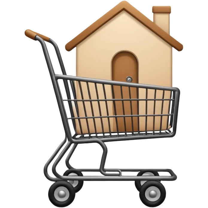 generate a emoji for my app for each  -home, account, cart, and tag . Note that use only lines without background and give me in text  emoji