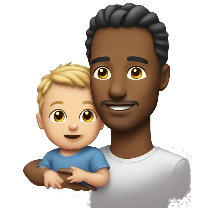 Man and baby emoji
