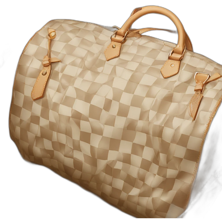 Louis Vuitton illusion keepall hyperrealstic emoji
