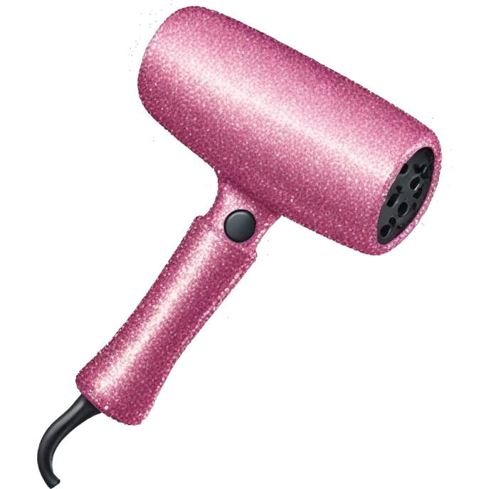 sparkly curling iron  emoji