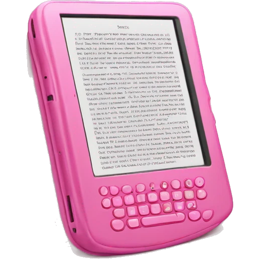 Pink kindle emoji