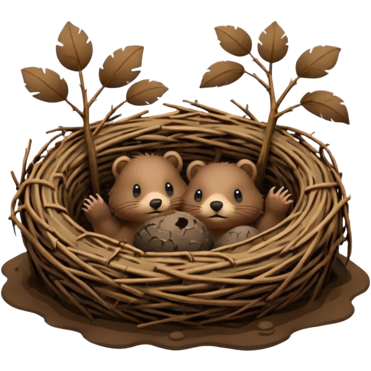 beaver nest emoji