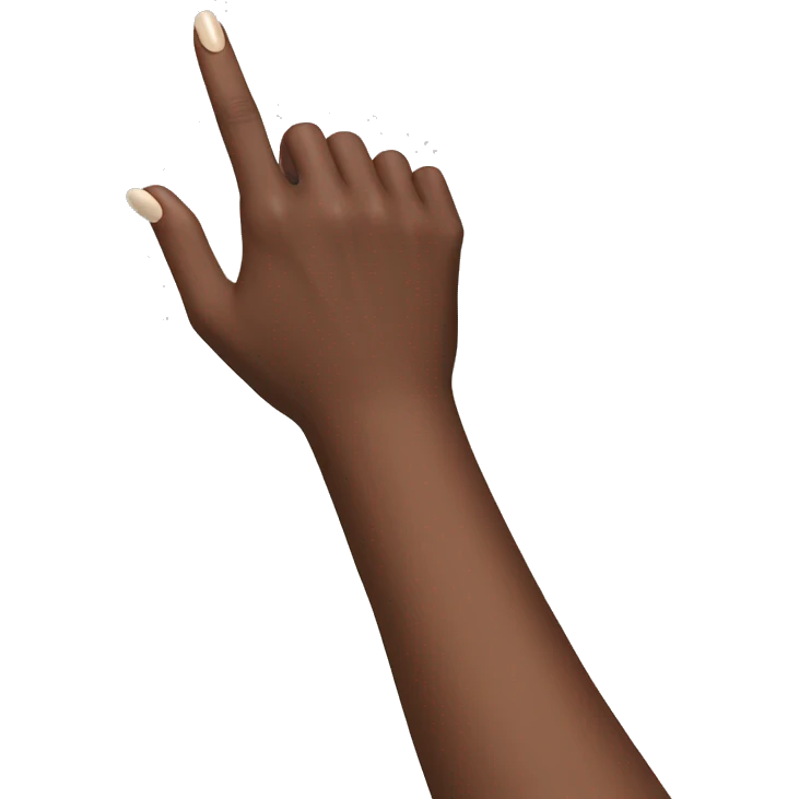 long nail hand holding emoji