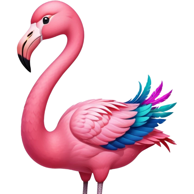  Snake flamingo emoji