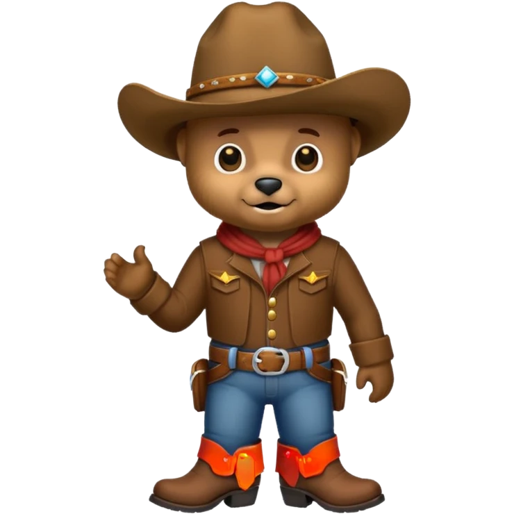 Bear cowboy emoji