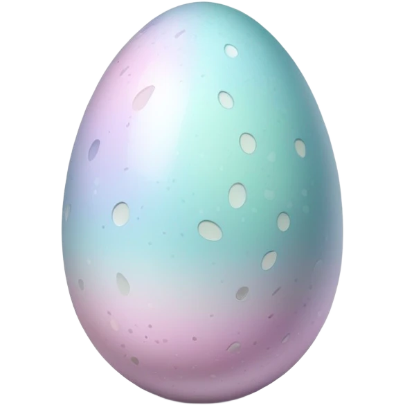 Pastel Colored egg emoji