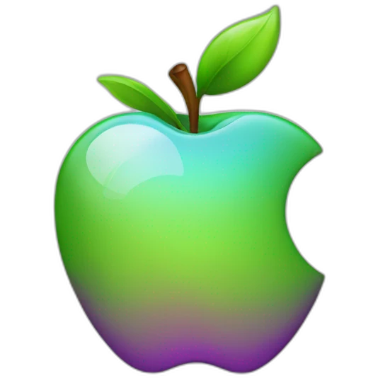 Apple logo in 2050 emoji