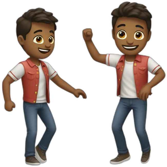 gay dancing emoji