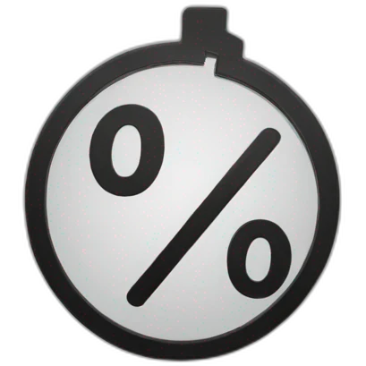 percent sign emoji