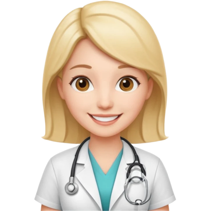 cute OBGYN doctor woman aesthetic emoji