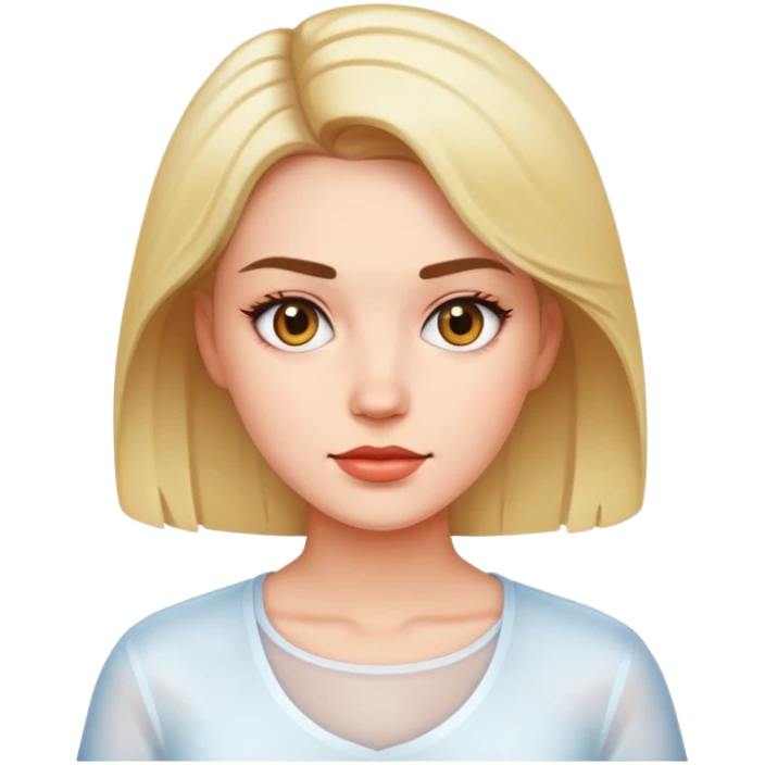 female clear shirt emoji