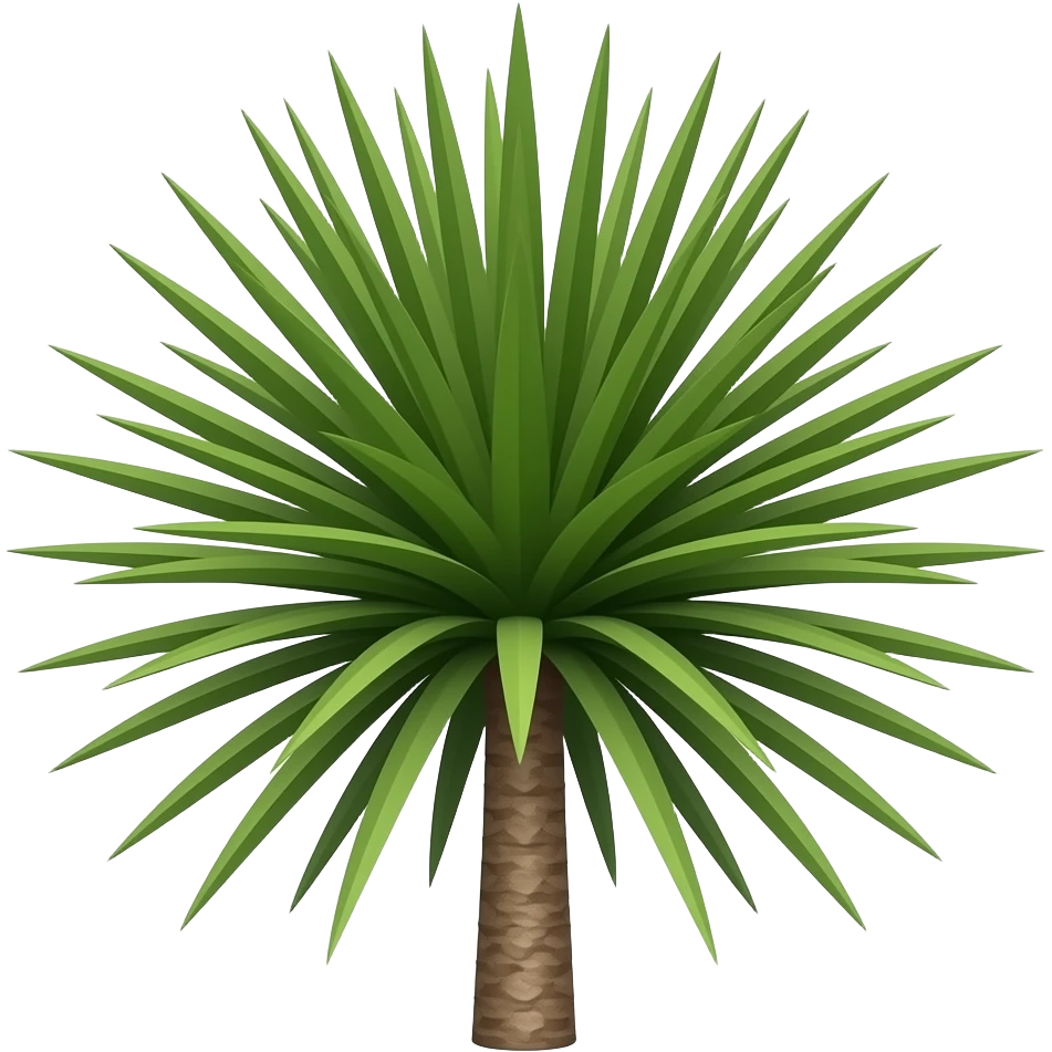 queensland bottle tree, thin stick stem, needle-like flat leaves, very sparse, widely spaced apart emoji