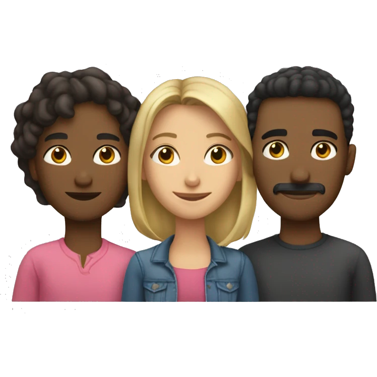 Tres personas juntas emoji