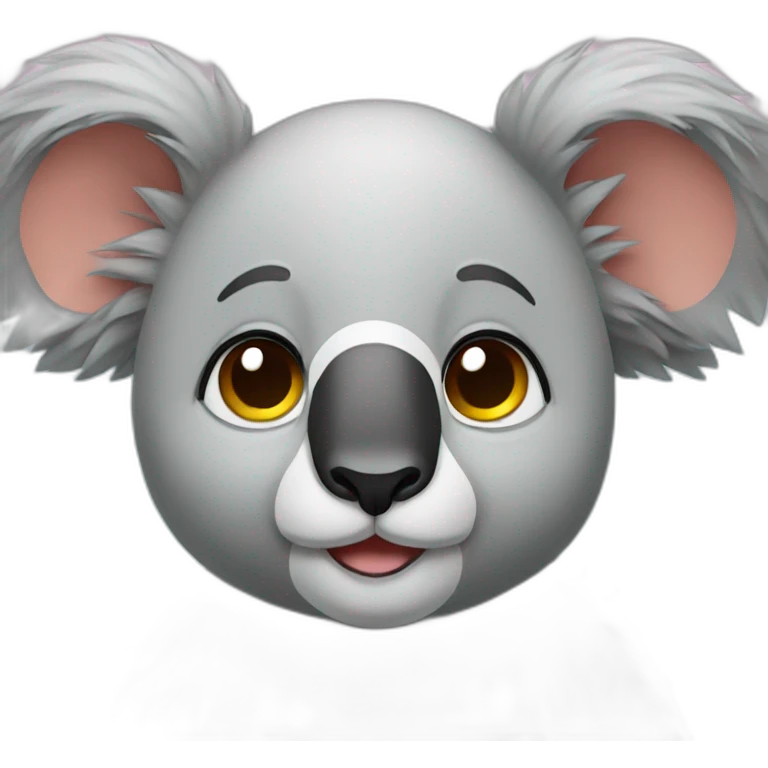Chat sur koala emoji