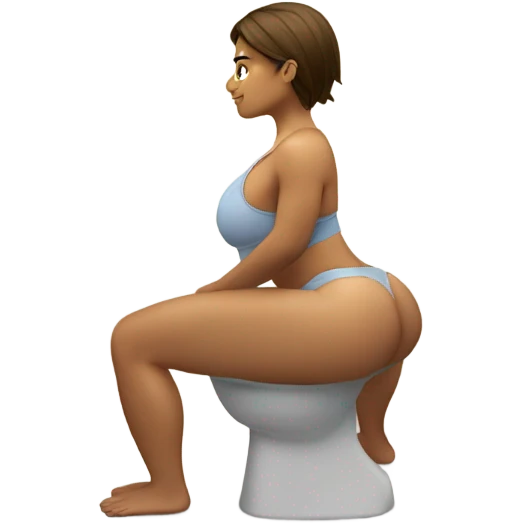 Bathroom squats emoji