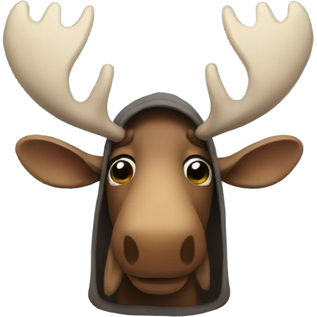 Moose in a hoodie  emoji