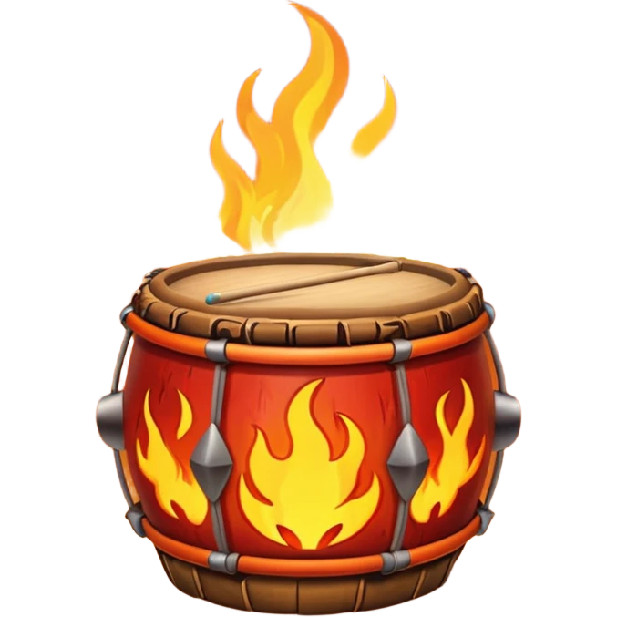 SHAMAN DRUM FIRE emoji