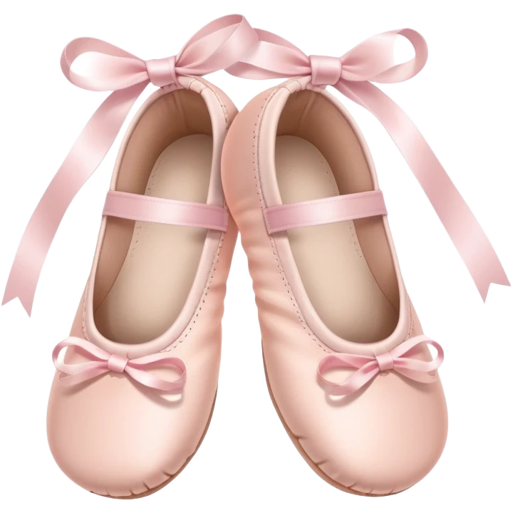 Pale pink ballet shoes for babies  emoji