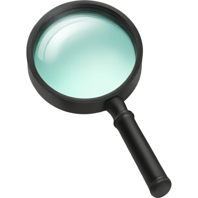 magnify glass emoji