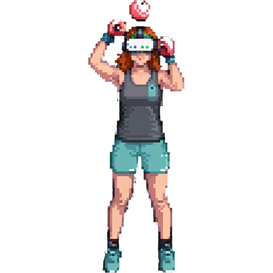 speed bag with VR headbands and headwrists emoji