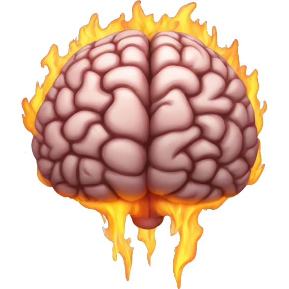 brain on fire emoji