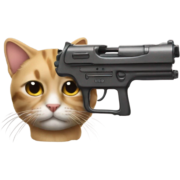 Cat gun emoji