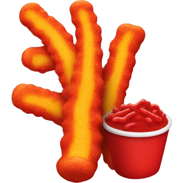 Flamin hot Cheetos emoji