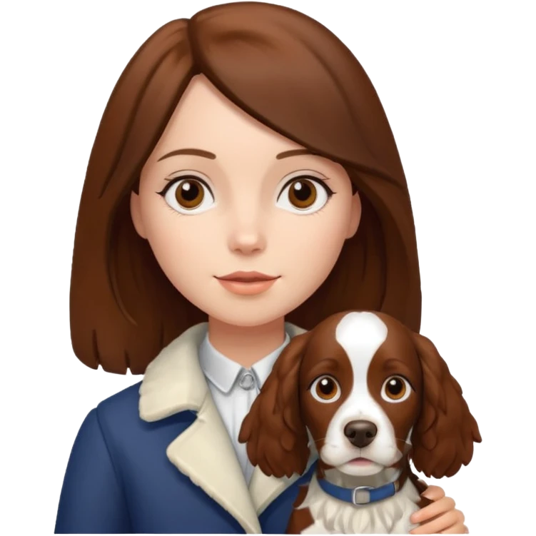 Springer spaniel girl emoji