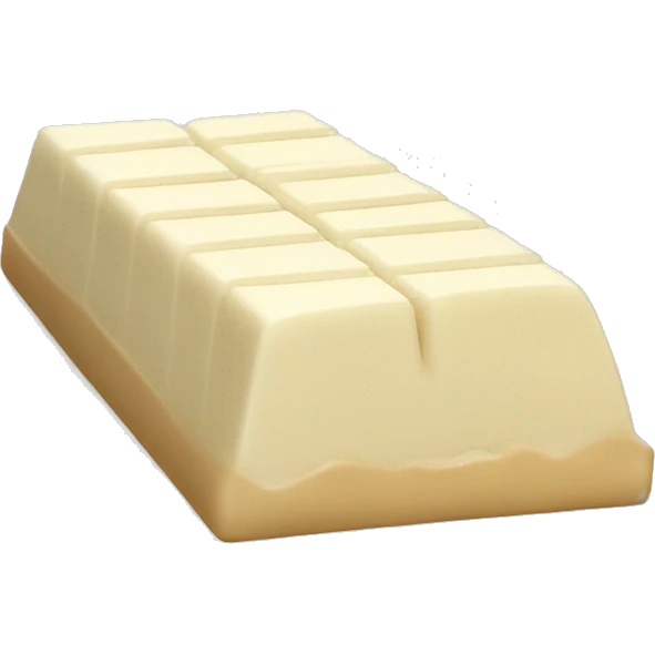 White chocolate bar emoji
