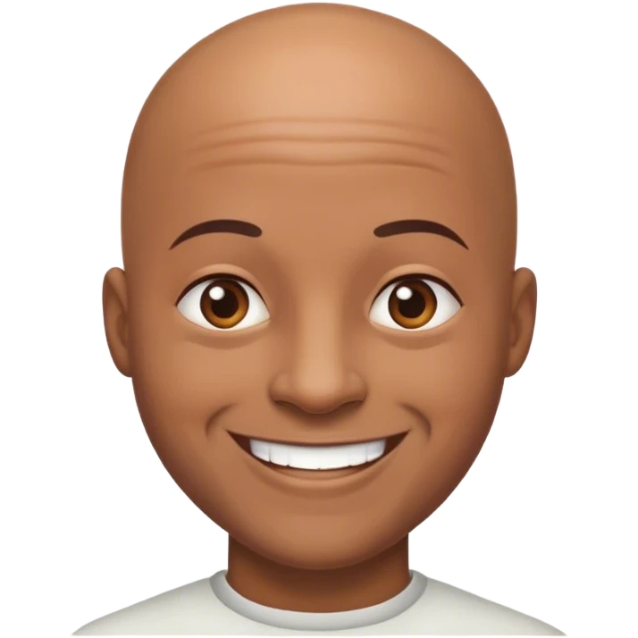 bald guy smile emoji