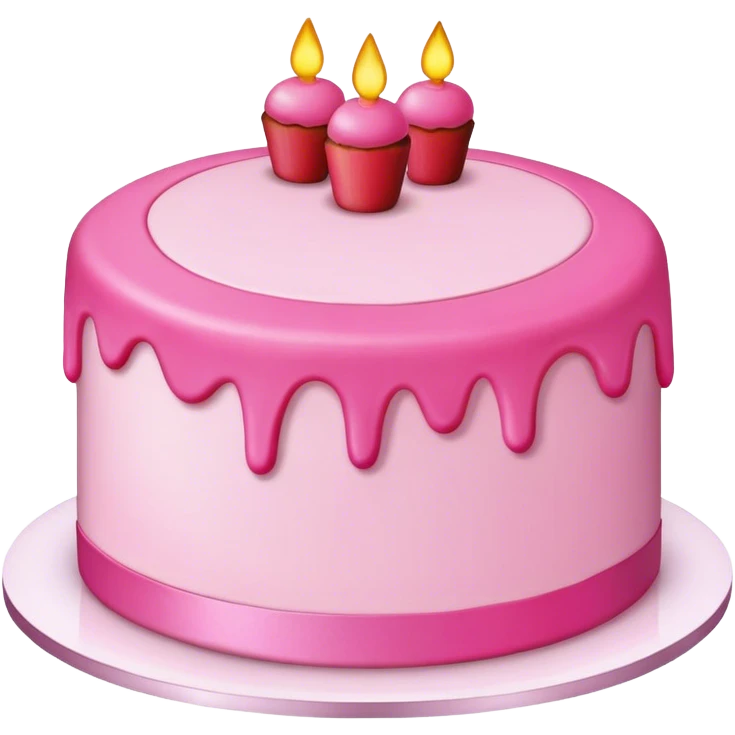 Pink cake  emoji