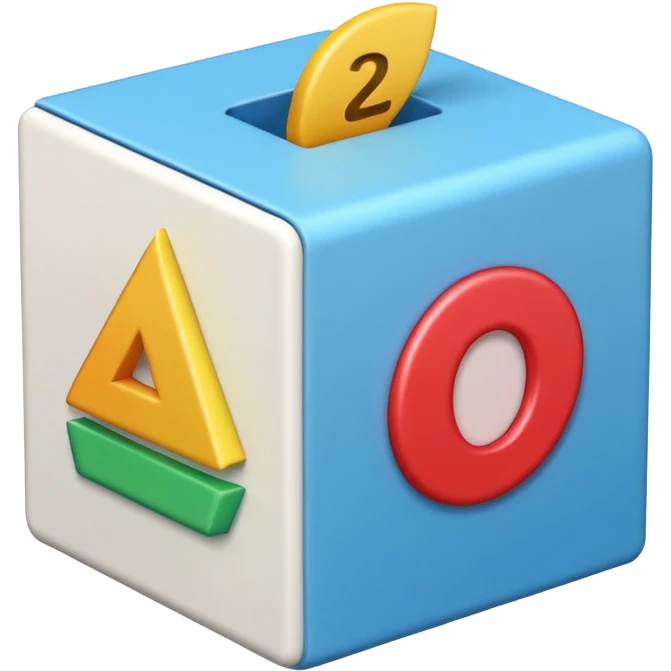 white 3d box with #420ead colour stroke. on the front wall of the box is #420ead colour done mark. sides are also white with #0c0a1e strokes emoji