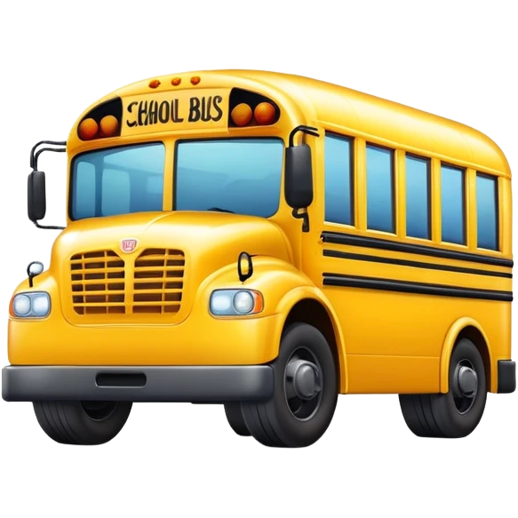 yellow school bus emoji