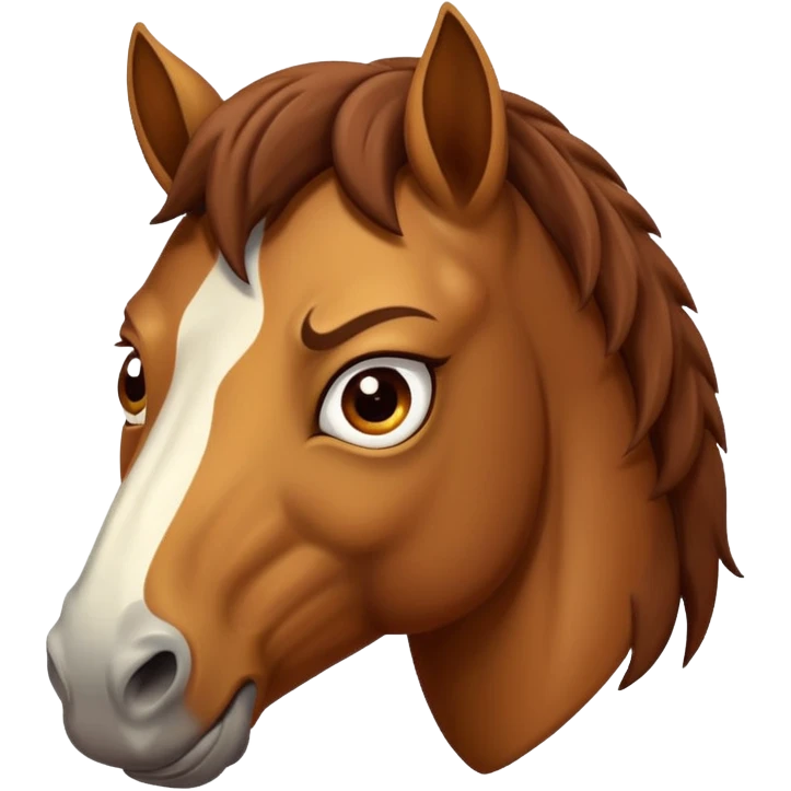 angry horse emoji