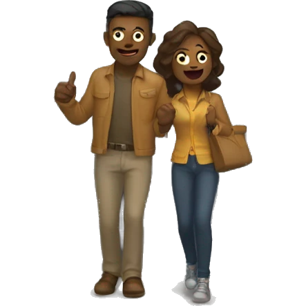 Couple Knocking on door emoji