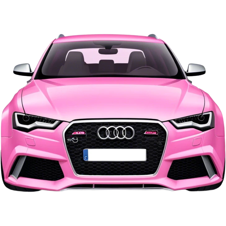 Pink Audi rs6  emoji