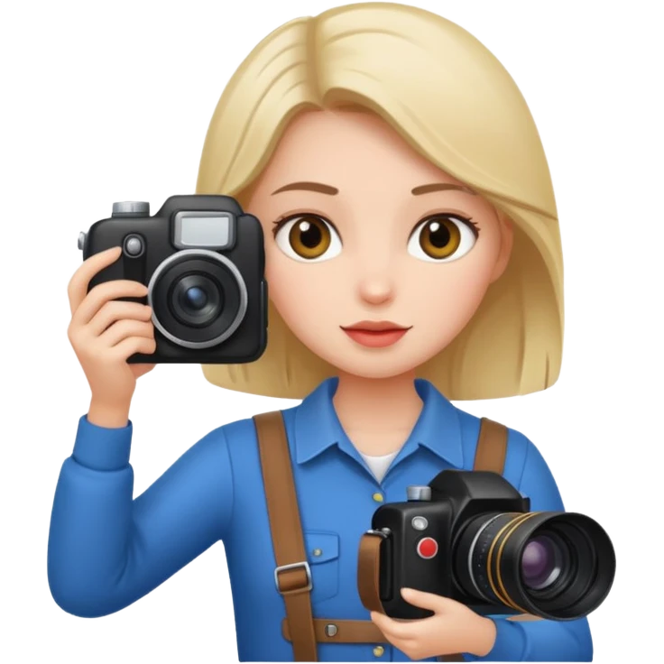 девочка фотограф emoji