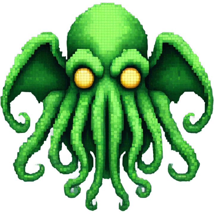 Cthulhu pixel 8bits emoji
