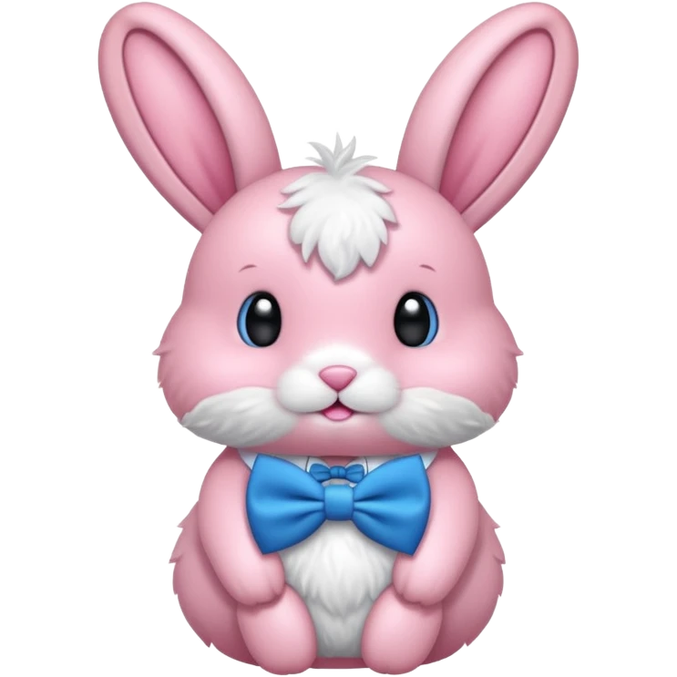 pink bunny with bowtie emoji