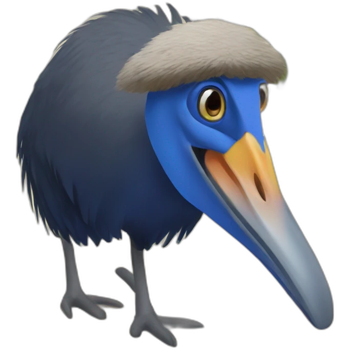cute cassowary emoji